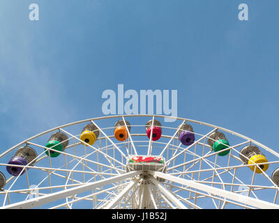 Barry Insel Big wheel auch bekannt als Barry Eye, dem Riesenrad am Barry Island Pleasure Beach, South Wales. Stockfoto