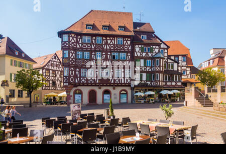 Von Palm che Haus in der Altstadt von Mosbach, Baden Württemberg, im südlichen Deutschland, Europa Stockfoto
