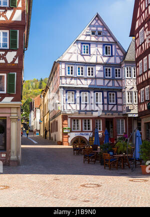 Baden Württemberg, die Altstadt von Mosbach in Süddeutschland Stockfoto