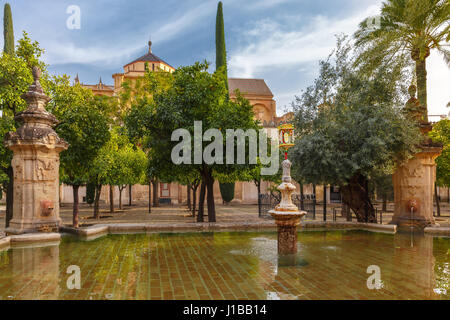 Die sonnigen Hof in Cordoba, Spanien Stockfoto