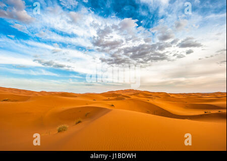 Sanddünen des Erg Chebbi, Marokko Stockfoto