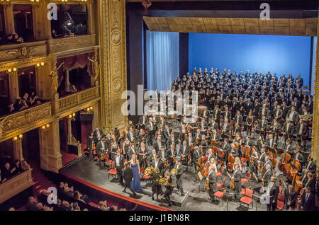 Das Prager Nationaltheater ist ein Symbol der tschechische nationale Identität und kulturelles Erbe und ein nationales Monument der tschechischen Geschichte und Kunst. Stockfoto