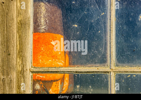 Schuppen-Fenster-Tür in Prince Edward Island, Canada Stockfoto