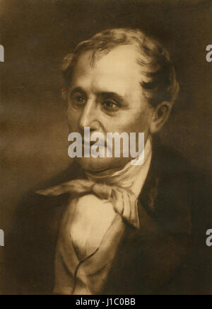 James Fenimore Cooper, Portrait, Illustration Stockfoto