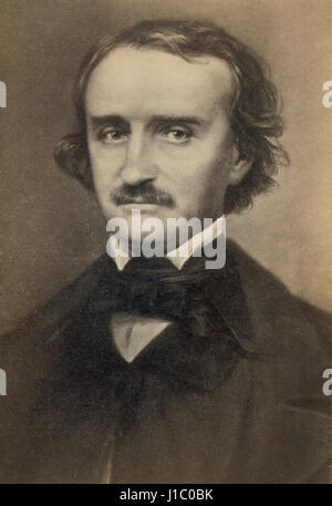 Poe (1809-49), US-amerikanischer Schriftsteller und Dichter, Portrait, 1840 Stockfoto