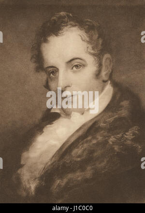 Washington Irving (1783 – 1859), US-amerikanischer Schriftsteller und Diplomat, Portrait Stockfoto