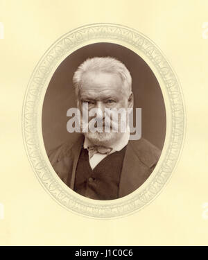 Victor Hugo (1802-85), französischer Dichter, Schriftsteller und Dramatiker, Portrait, 1870 Stockfoto