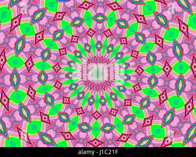 Kaleidoskop-Mandala Stockfoto
