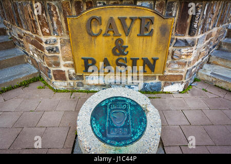 Höhle und Basin National Historic Site, Banff Nationalpark, Alberta, Kanada Stockfoto