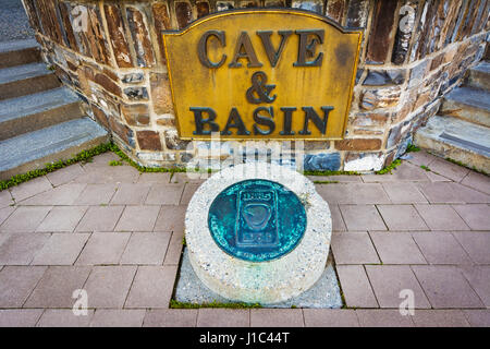 Höhle und Basin National Historic Site, Banff Nationalpark, Alberta, Kanada Stockfoto