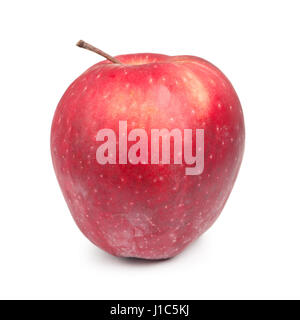 Roter Apfel, isoliert auf weißem Hintergrund Stockfoto