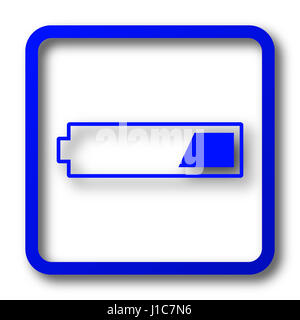 1 dritte geladene Batteriesymbol. 1 dritte geladene Batterie Webseite Schaltfläche auf weißem Hintergrund. Stockfoto