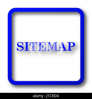 Sitemap-Symbol. Sitemap Website Button auf weißem Hintergrund. Stockfoto