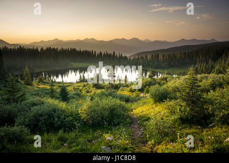 Crater Lake, West Nadel Mountains, Colorado. Stockfoto