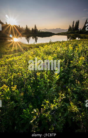 Teich über Crater Lake, West Nadel Mountains, Colorado. Stockfoto