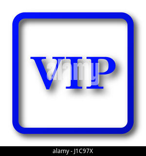 VIP-Symbol. Schaltfläche "VIP Website" auf weißem Hintergrund. Stockfoto