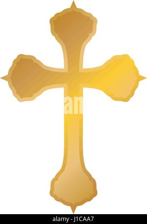 Christliches Kreuz-symbol Stock Vektor