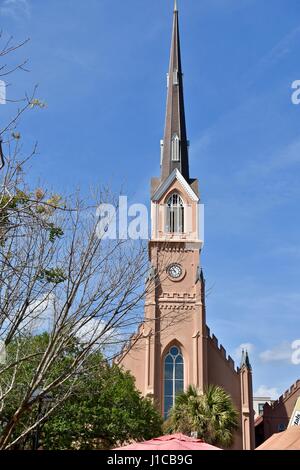 Deutsche Evangelisch-Lutherische Kirche St. Matthäus Charleston, South Carolina Stockfoto