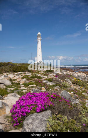 Leuchtturm, Slangkop, Table Mountain National Park, Kap-Halbinsel, Südafrika Stockfoto