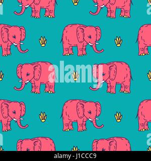 Niedlichen Elefanten cartoon Stock Vektor