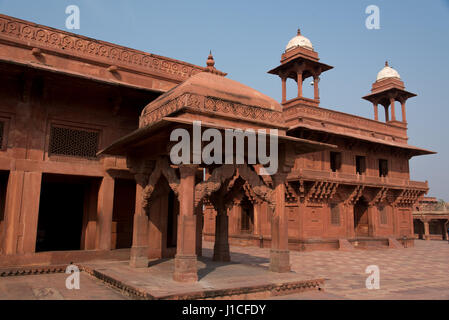 Geist-Stadt Fatehpur Sikri, Indien Stockfoto