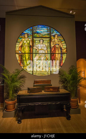 Winterpark Florida Charles Hosmer Morse Museum of American Art Tiffany Stained Glass museum Stockfoto