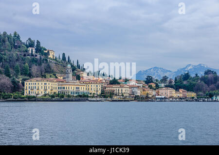 Comer See und Bellagio. Lombardei, Italien Stockfoto