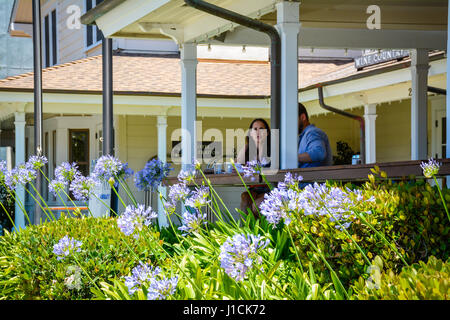 Die Fess Parker Wine Country Inn & Spa ist ein gut ausgestattet, gehobenes Hotel im Herzen von Santa Ynez Valley Weinland, in Los Olivos, CA Stockfoto