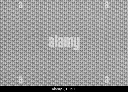 Geprägte binären Muster auf grauem Hintergrund Stockfoto