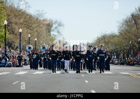 Die uns Army Band Teilnahme an Streetparade - Washington, DC USA Stockfoto