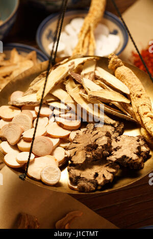 Chinesische Kräutermedizin Stockfoto