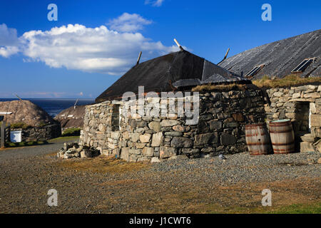 Gearrannan Blackhouse Village, Isle of Lewis Stockfoto