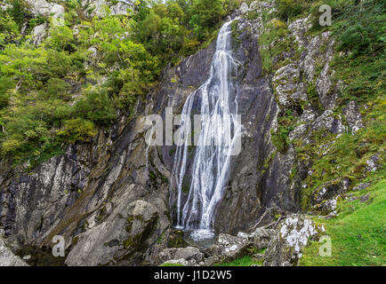 Aber Falls (Rhaeadr-Fawr) in der Nähe von Abergwyngregyn Gwynedd North Wales UK Oktober 50973 Stockfoto