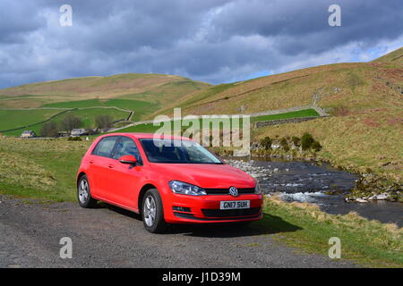 2017 VW Golf TDi Blue Motion Stockfoto