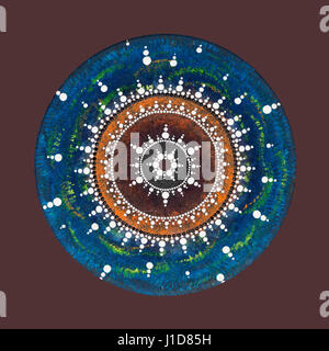 Schöne einzigartige Pointillismus Kunst Hand gezeichnet Stockfoto