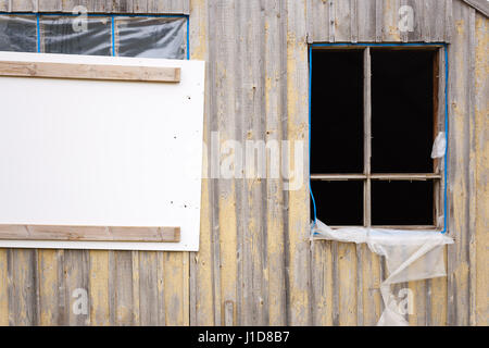 Verfallenes Haus, Island, Nordeuropa Stockfoto