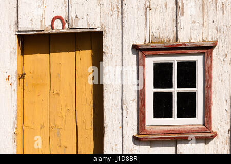 Holzhaus in Laufás Museum, Island, Nordeuropa Stockfoto