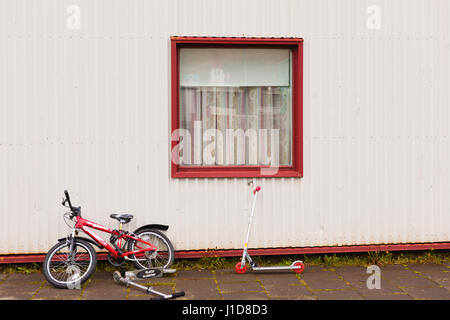 Haus in Siglufjördur, Island, Nordeuropa Stockfoto