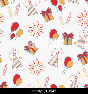 Nahtlose Muster Urlaub Stock Vektor