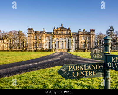 Duncombe Park, Sitz der Adelsfamilie Duncombe, deren führendes Mitglied der Titel Baron Feversham nimmt. Helmsley, Großbritannien. Stockfoto