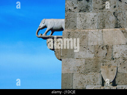 Cagliari, Sardinien. Der Elefant Turm in der Altstadt Stockfoto