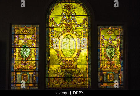 Winterpark Florida Charles Hosmer Morse Museum of American Art Tiffany Stained Glass museum Stockfoto