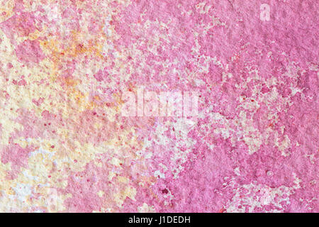 Rosa abstrakte Aquarell Makro Textur Hintergrund. Bunte handgemachte Technik Aquarell. Stockfoto