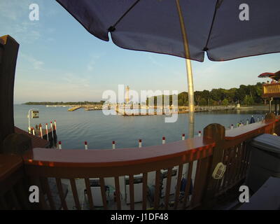 Party Insel Put-in Eriesee Ohio Stockfoto