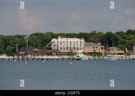 Party Insel Put-in Eriesee Ohio Stockfoto