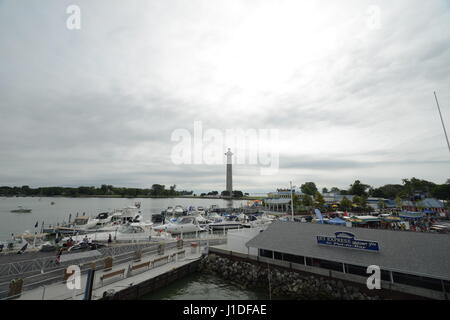 Party Insel Put-in Eriesee Ohio Stockfoto