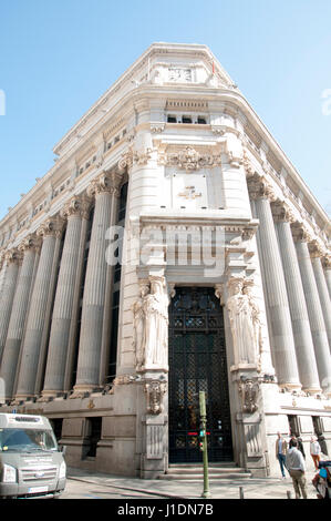 Fassade des Instituto Cervantes Madrid, Spanien Stockfoto