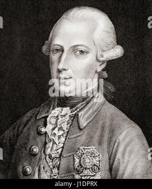 Joseph II., 1741-1790.  Holy Roman Emperor und Herrscher des Habsburg landet.  Von Hutchinson Geschichte der Nationen veröffentlicht 1915 Stockfoto