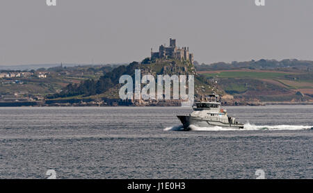 Fischerei Schutz Boot "St. Piran" Stockfoto