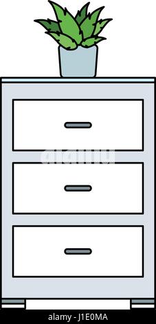 Archiv-Büro-Symbolbild Stock Vektor